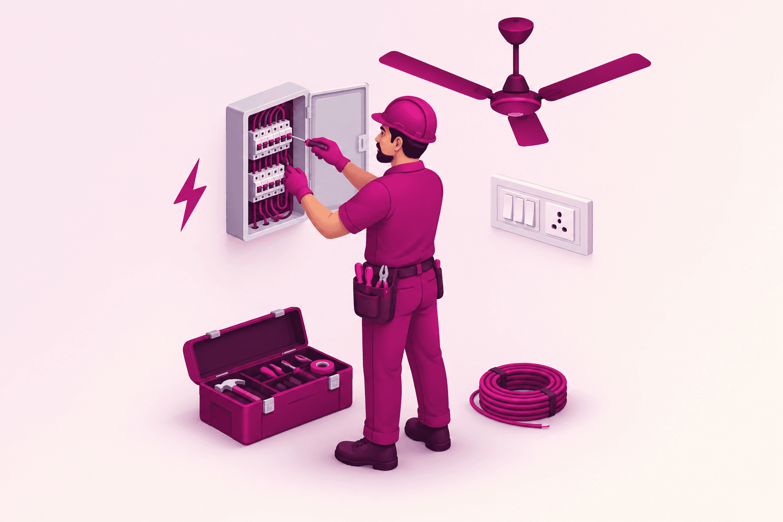 Electrician — Home Services booked via E Building gated community management app