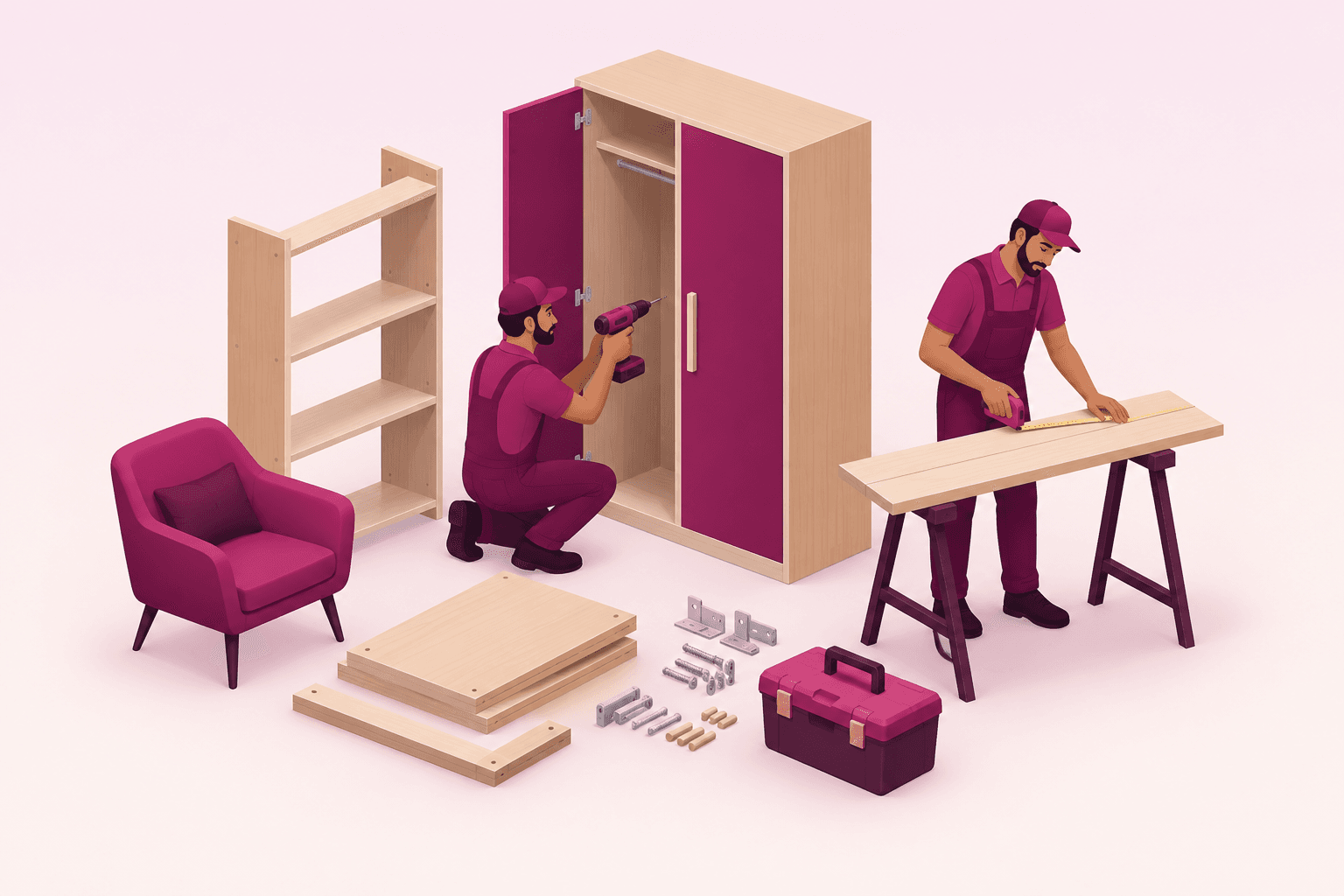 Home Furniture — Home Services booked via E Building gated community management app