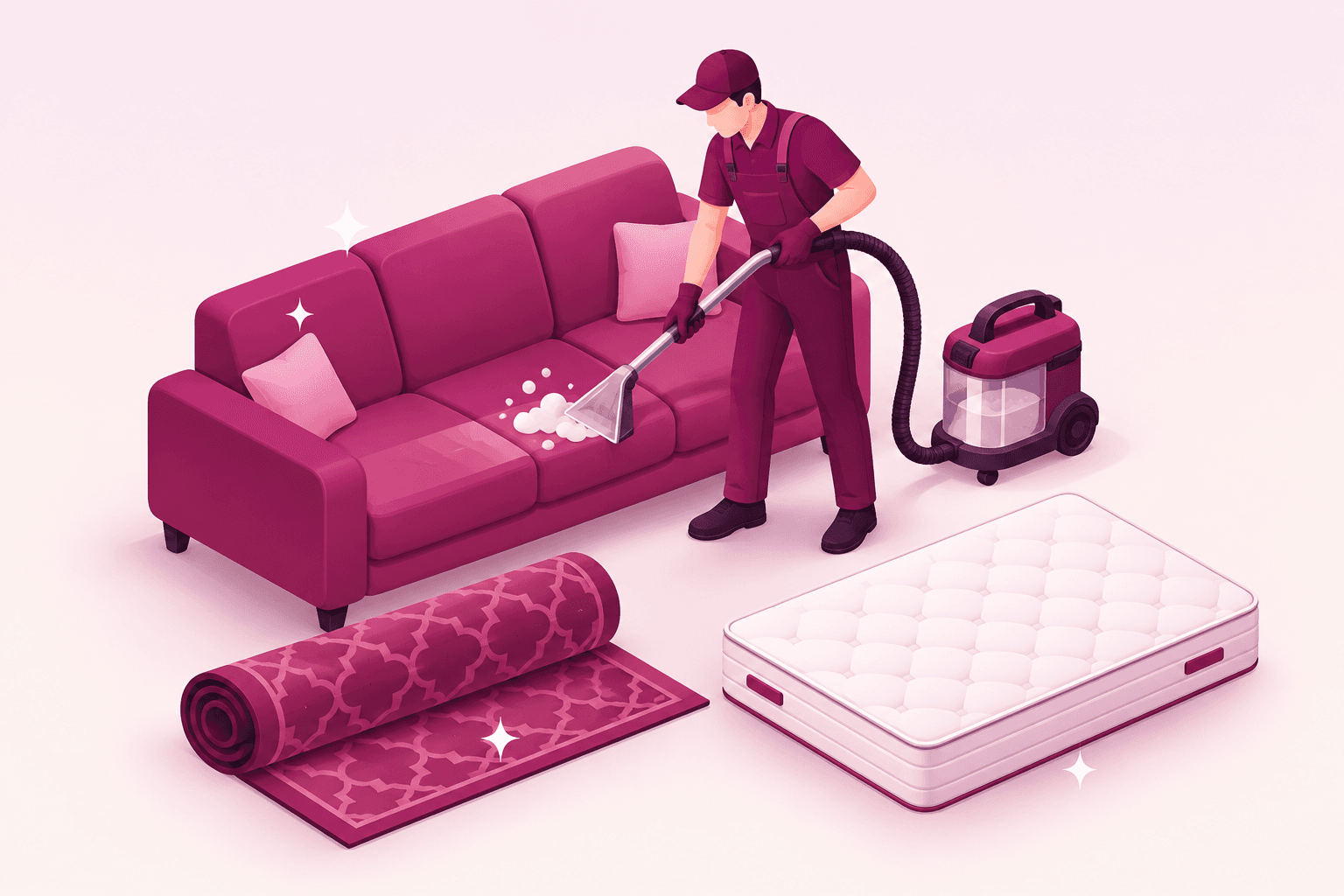 Sofa & Carpet Cleaning — Home Services booked via E Building gated community management app